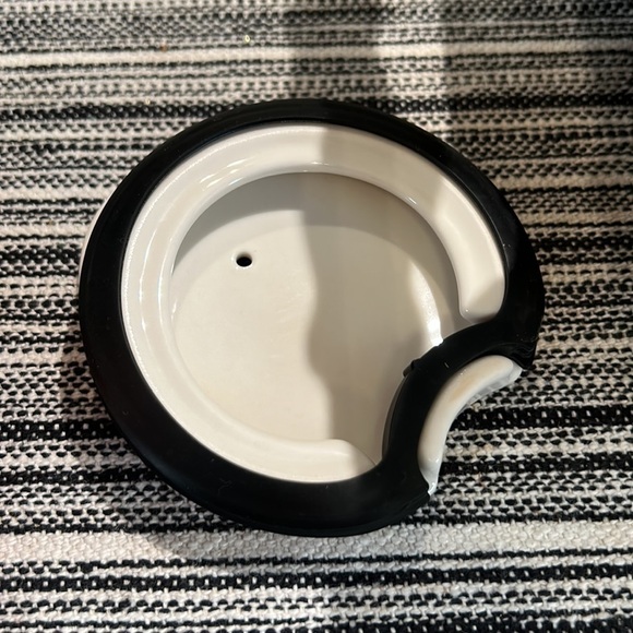 STARBUCKS 2014 Valentines Chevron Ceramic Travel Mug 10 OZ - Picture 6 of 6